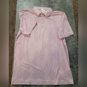 Men's Ultimate365 Micro Texture Polo Shirt Clear Pink Small